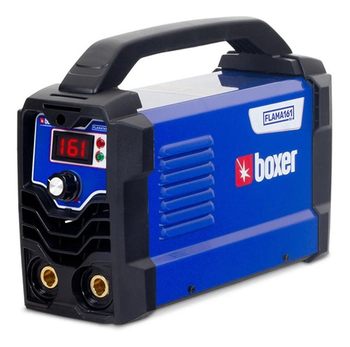 Máquina de solda inverter Boxer Flama 161 BV azul e preta 110V/220V