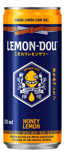 Bebida Mista Alcoólica Gaseificada Limão com Mel Lemon-Dou Lata 310ml