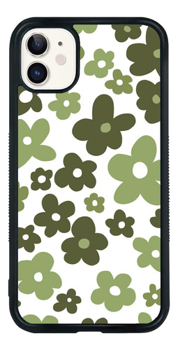 Funda Fanxi Para iPhone 11-flores Verdes