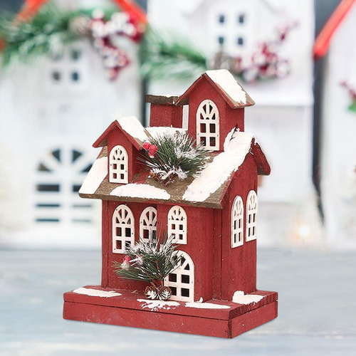 L Iluminar Casa De Pueblo Navidad Luces Estilo B 22x14x30cm