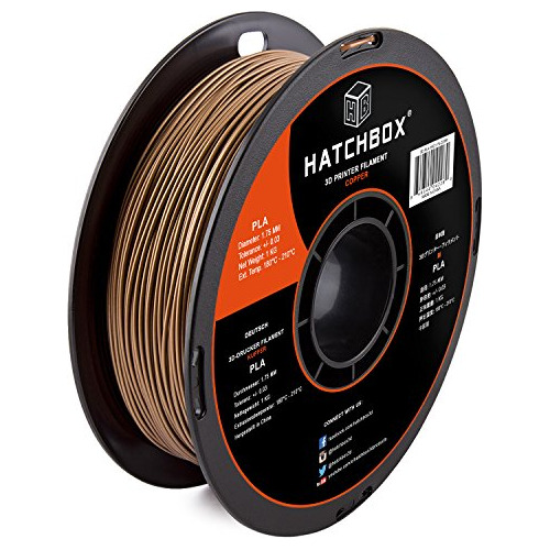 Filamento Hatchbox Para Imprecion 3d 1.75mm 1kg - Copper 