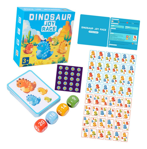 Tarjetas De Juego De Dinosaurio 24 Tarjetas Laterales Dobles