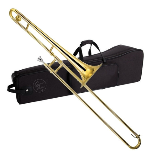 Imagen 7 de 8 de Trombon A Vara Tenor Bronce Estuche Rigido Stagg Profesional