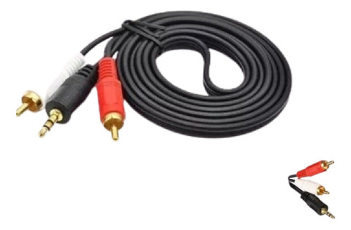 Cable Audio Jack 3.5mm Macho A Rca Rojo Blanco Auxiliar