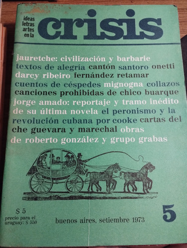 Revista Crisis.  Año 1.  Nº5. Septiembre 1973