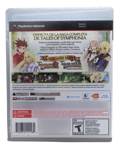 Tales Of Symphonia Chronicles - Ps3 Rpg - Namco Tales Studio (Usado)