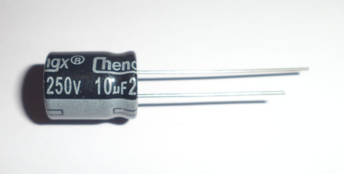 Imagen 3 de 4 de Capacitor Condensador 10uf, 250v, 105ºc Pack (2 Unidades)
