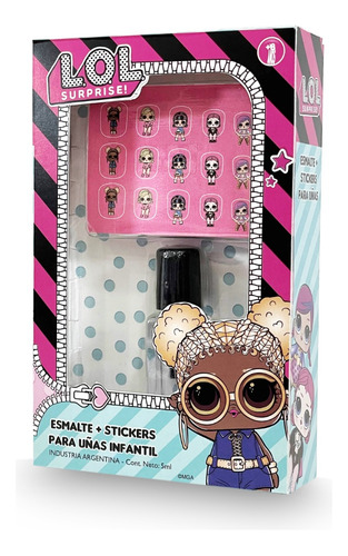 Esmalte P/ Uñas Viene Con 2 Planchas De Stickers Nails. Lol