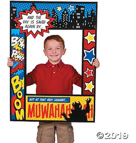 Superhero Comic Book Photo Prop (casi 3 Pies De Altura) Reco