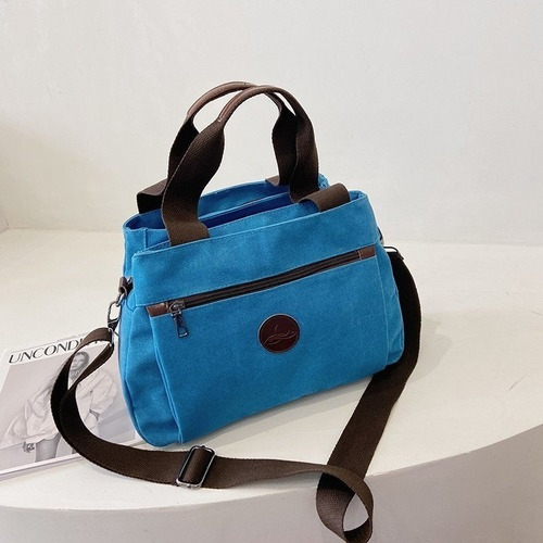 Bolso De Lona De Gran Capacidad For Mujer De Moda Urbana