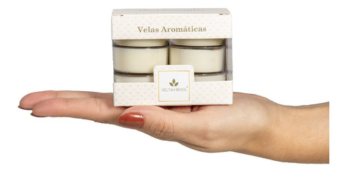 Imagem 2 de 5 de Kit 3 Vela Aromática Lavanda Com 12 Mini Velas Total 36 Unid