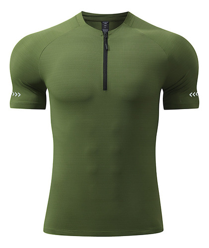 Camiseta Deportiva De Secado Rápido Para Hombre Con Cuello A