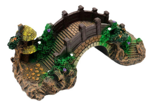 Figura Decorativa Para Pecera De Acuario, Puente De , L