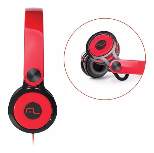 Headphone Multilaser Xtream 360 Vermelho P2 - Ph083