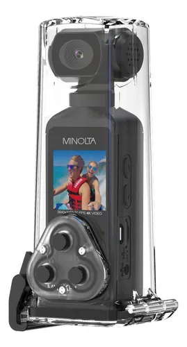 Videocámara De Bolsillo Minolta Mn4kp1 4k Ultra Hd Para