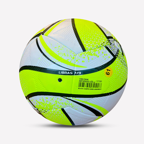 Bola De Futebol Slick Campo Usee Brasil Topper Cor Amarelo