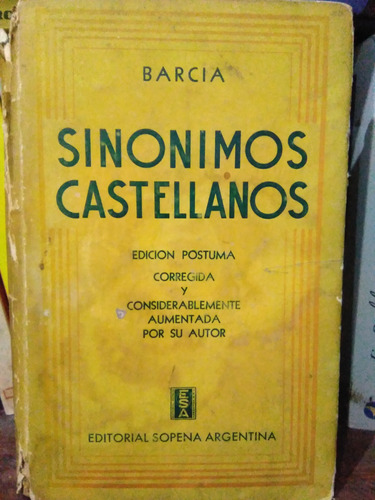 Sinónimos Castellanos- Barcia