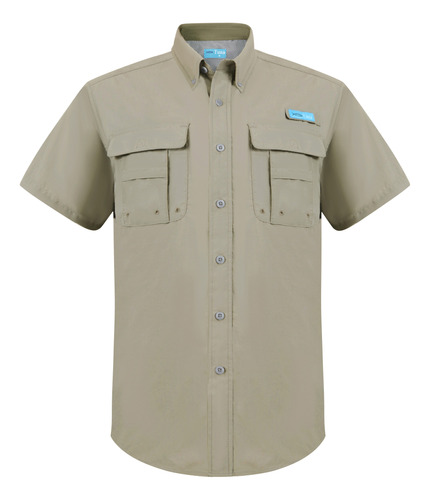 Camisas De Manga Corta Impermeables Fishing Upf 50+ Para Hom