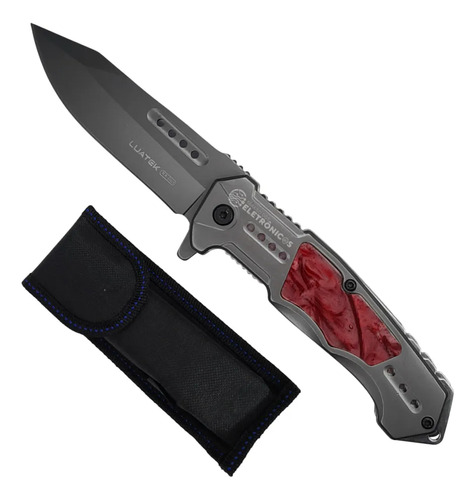 Canivete Tático Semi Automático Camping Pesca Premium Cor Modelo B
