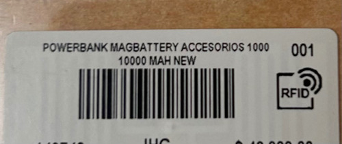 Power Bank Magbattery Magasafe 10.000 Mah Sin Uso Negro