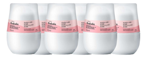 6 X Desodorante Roll-on Aclarar Tododia Natura 70ml +frete
