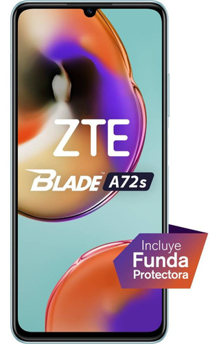 Celular Zte Blade A72s 128/4 Gb Sky Blue Color Celeste