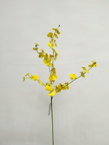 Flor Orquedea Amarilla Decorativa 