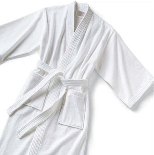 Bata De Baño Kimono 100% Algodón Tallas ( L ) 450gr