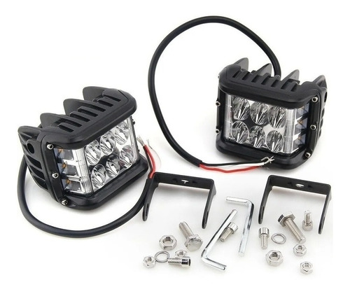 2 Faros Duallys Luz Led De Vision Lateral Jeep Rzr