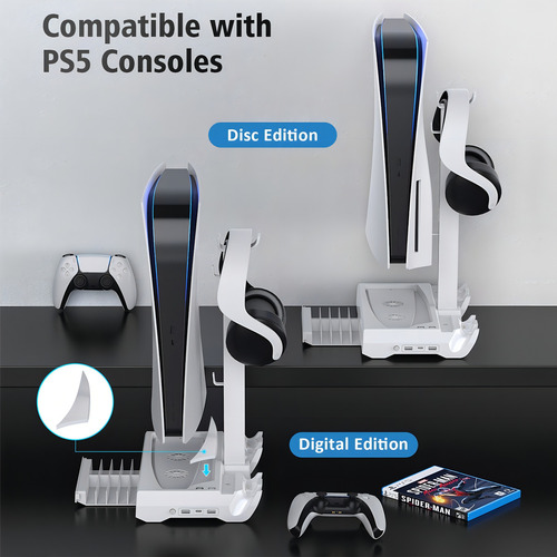 Soporte De Carga Vertical Oivo IV-P5249 Para Ps5