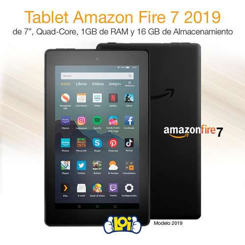 Tablet  Amazon Fire 7 2019 KFMUWI 7" 16GB sage y 1GB de memoria RAM 