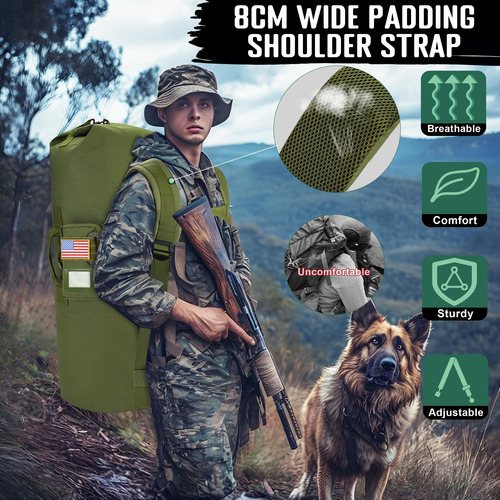 Bolsa De Viaje Deyace Sea Bag, 110 L, Extra Grande, Color Ve