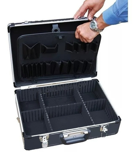 Maletin Aluminio Carcasa Rigida Herramientas - Exmah 40
