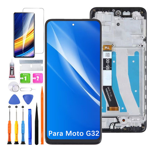 Pantalla Para Moto G32 Xt2235 Display Con Marco