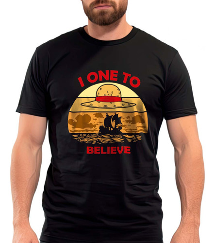 Playera I One To Believe Sombrero De Paja Luffy