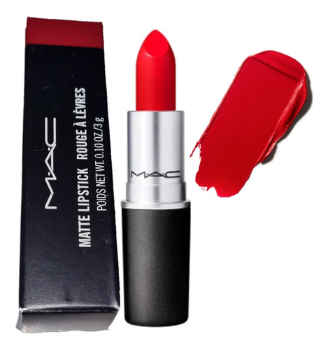 Labial Mac Matte Russian Red Original En Caja Nuevo Rojo