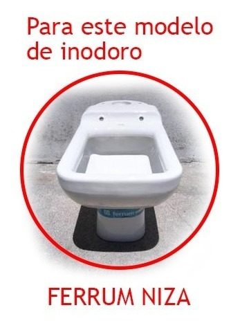 Asiento De Inodoro Cuadrado Mdf Laqueado Para Ferrum Niza