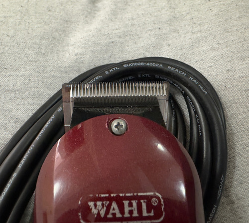 Máquina De Corte Rapado Wahl Balding Bordó (Usado)