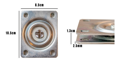 2 Mecanismos Giratorios Lazy Susan Super Resistentes #3