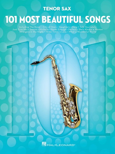Libro:  101 Most Beautiful Songs For Tenor Sax