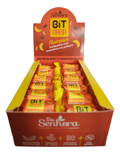 Bananinha Zero Adição De Açúcar Com Chocolate 70% Cacau