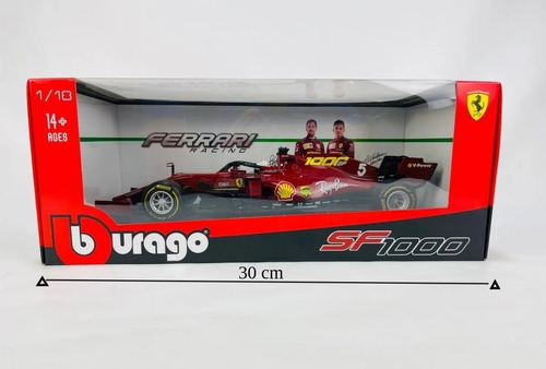 F1 Bburago Ferrari Sf1000th Sebastian Vettel 1/18 + 10 Cards