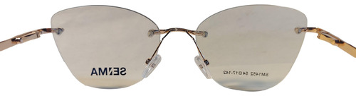 Lentes Tres Piezas Senma Sm1452 Oftálmico Dorado