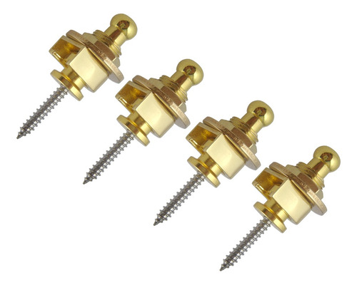 Hebilla Botón Straplock Correa Cerradura Guitarra 12pcs