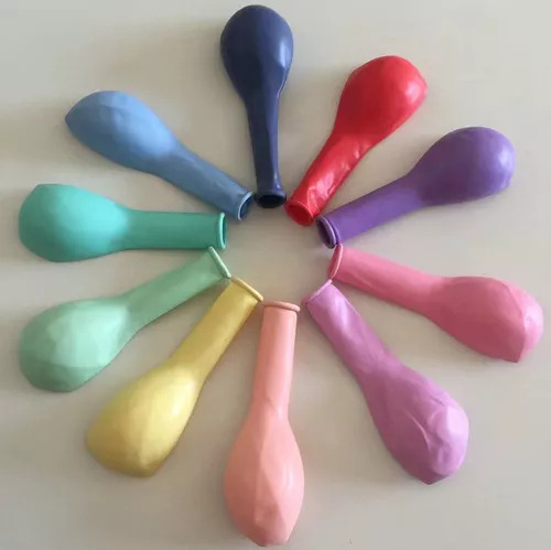 ` Globo De Látex Multicolor De 100 Piezas