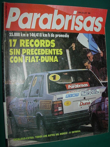 Revista Parabrisas 134 Records Fiat Duna Lancia Maseratti