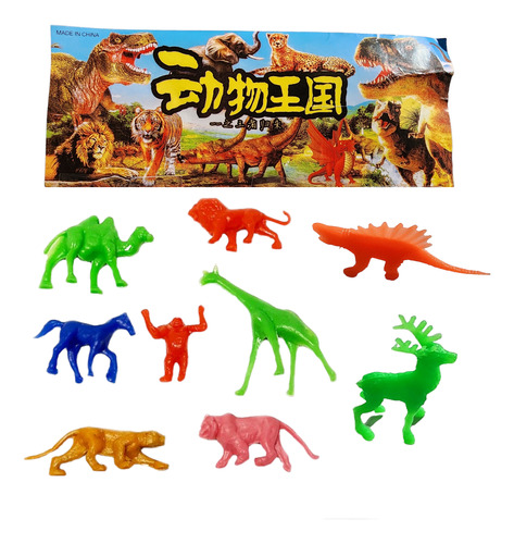 60 Animales Selva Y  Dinosaurios Juguete Piñata Souvenir 