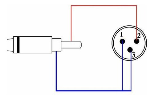 Rca 3 pin Xlr Audio Adaptador Gender Changer Coupler 2p