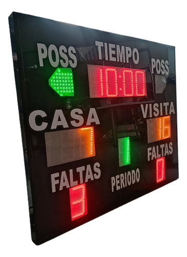 Marcador Digital Fecha Electronica Para Ambos Equipos