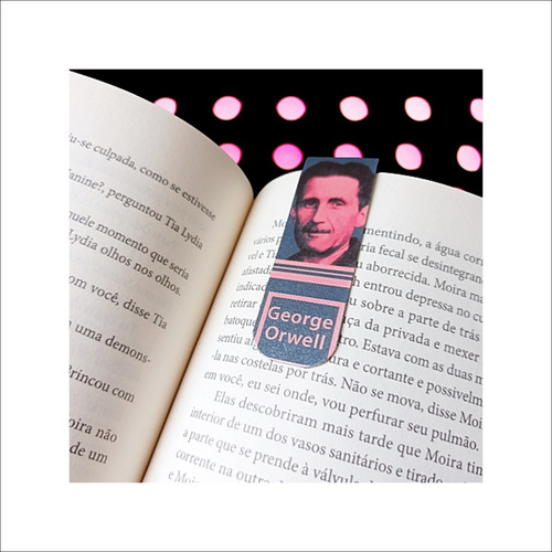 Imagem 4 de 8 de Marcador De Página Magnético Kit 4 Marcadores George Orwell
